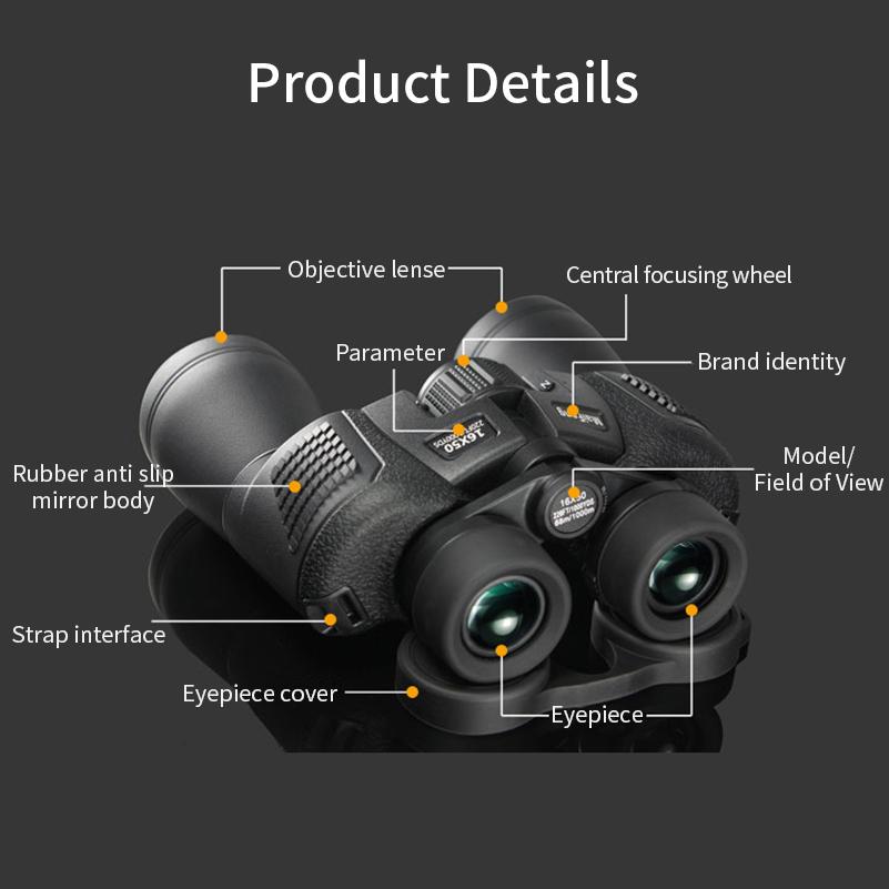 Hd мощный бинокль профессиональный Bak4 водонепроницаемый телескоп для путешествий на открытом воздухе, кемпинга, наблюдения за птицами