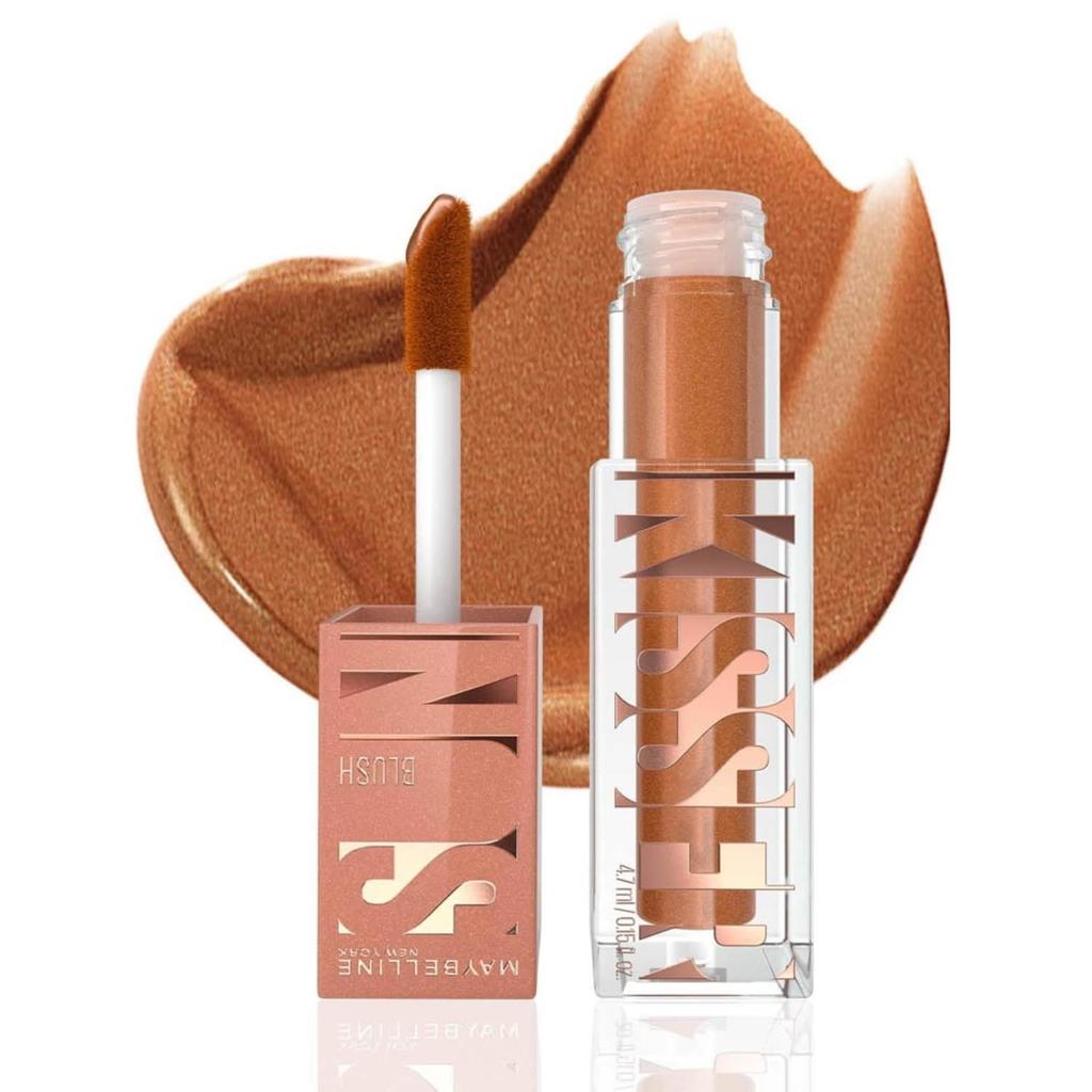 Maybelline Хайлайтер-румяна New York Sunkisser 4,7 г Оттенок Electric Bronze Стойкое сияние Жидкий макияж для лица