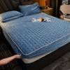 Плюшевый утолщенный стеганый наматрасник, теплый мягкий кристаллический бархатный стеганый матрас King Queen, простыня, не включая наволочку