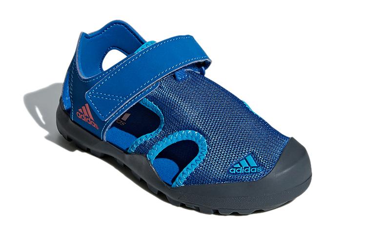 adidas Сандалии Captain Toey K, нескользящие, износостойкие, синие, для детей, BC0703