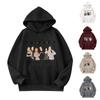 Fashion Casual Long Sleeved Letter Printing Loose Pullover With Rope Hoodie