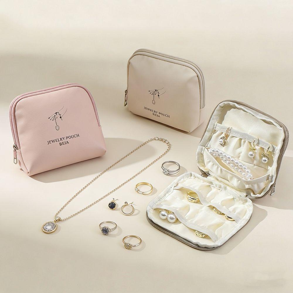 Single/Double Layers Zipper Jewelry Bag Mini Jewelry Pouch Jewelry Storage Bag Necklaces