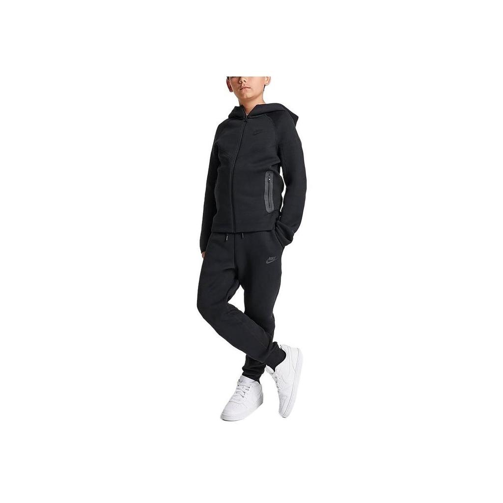 Nike Спортивная одежда для детей, флисовые джоггеры, черные/черные/черные, детская уличная одежда FD3287-010