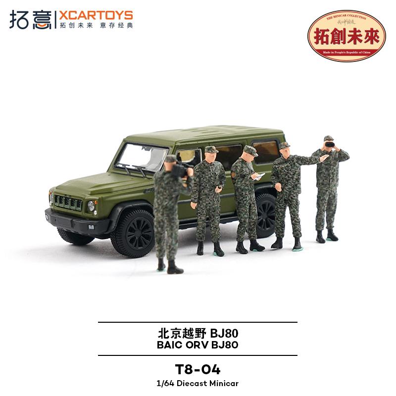 XCARTOYS 1/64 Пекинский BJ80 Полиция и Безопасность Железная Езда Набор Машинок Сплав Литье под Давлением Модель Подарок на Рождество для Детей Мальчиков