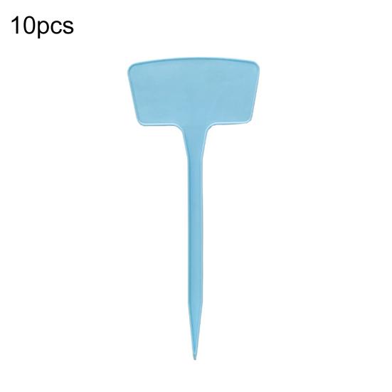 10 шт./компл. этикетки для растений, водонепроницаемые вставки, дизайн, однотонные Т-образные пластиковые бирки для растений для садоводства