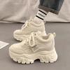 Popular Versatile Platform Dad Shoes Women's Feet Small Heightening Shoes 2025 New Autumn and Winter Muffin Casual Sports Shoes