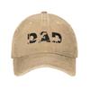 Dinosaur Dad Cute Three In Father's Day Baseball Caps Style Distressed Denim Headwear Outdoor Workouts Gift Caps Hat