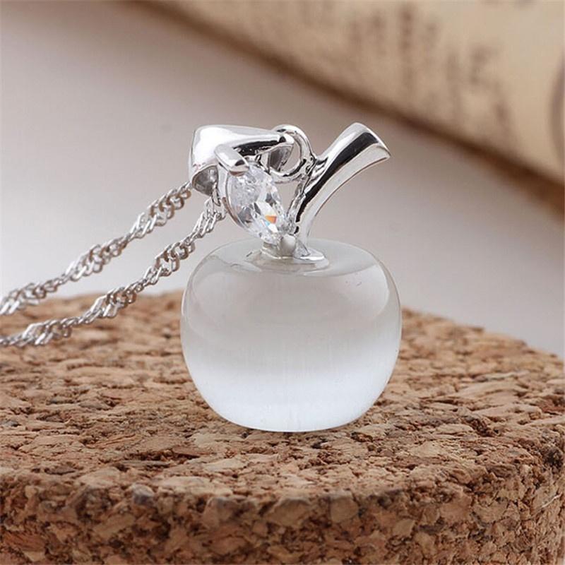 Couples Pendant In Opal Apple Shape AVE