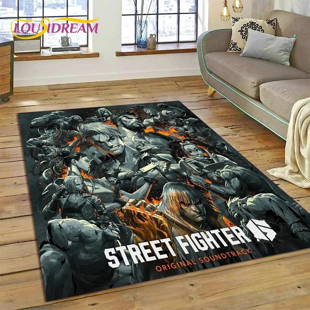3D Ковер Ретро Игра Street Fighter SF для Спальни Гостиной Домашнего Дивана, Детская Игра Большой Декор Напольный Коврик Подарок