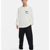 Nike Письмо с логотипом, круглый вырез, повседневный, свободный, спортивный, с длинным рукавом, вязаный свитер для мужчин, белый FB7726-133