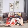 High School DxD Flannel Blanket Anime Super Warm Throw Blanket for Living Room Decorative Funny Bedspread Sofa Bed Cover