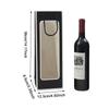 Style Single Red Wine Tote Bag Window Transparent Pvc Kraft Paper Gift Bag