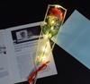 Led Glowing Artificial Silk Flowers Light up Rose Bouquet Valentines Mother's Day Gift for Home Wedding Centerpieces Party Decor