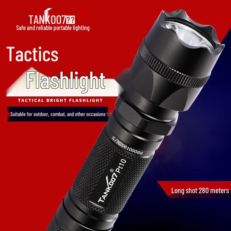 Тактический фонарь TANK007 L2 LED с аккумулятором