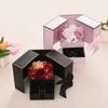 1PC Double Door Rose Gift Box Romantic Gift Packaging Box Valentine's Day Soap Flower Jewelry Packaging Box Empty Box