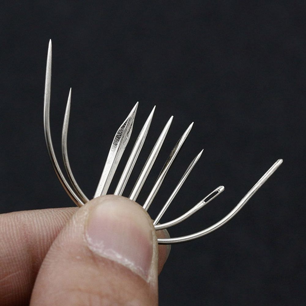 7 Pcs/set Crafts Leather Carpet Curved Hand Repair Upholstery Sewing Needles