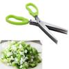 2025 19cm Minced 5 Layers Multifunctional Kitchen Scissor Shredded Chopped Scallion Cutter Herb Laver Spices Cook Tool Cut for Kitchen
