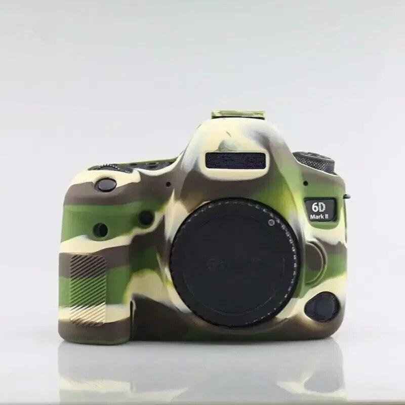 Silicone Armor Skin Case Body Cover Protector for Canon EOS 6D Mark II 2 6D2 6DII DSLR Digital Camera ONLY