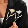 Exquisite Tulip Brooch Suit Charm Deco Clothing Pin Accessories Cute Flower Bud Brooch  Weddings