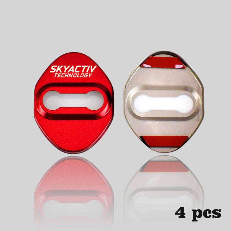 Защитная крышка дверного замка для Mazda 2 3 6 CX3 CX-5 CX5 CX 5 CX9 CX30 MX5 SKYACTIV логотип стайлинга автомобилей