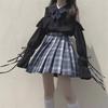 Women's Japanese JK College-Style Lolita Top with Trumpet Sleeves and Off-Shoulder Doll Collar