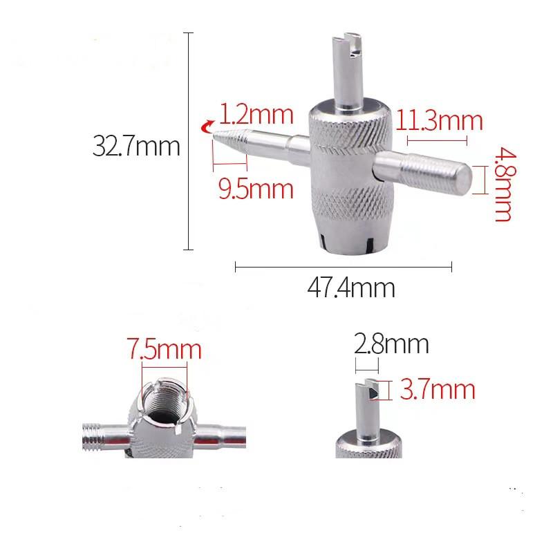 4 шт. Инструменты для снятия сердечника клапана шины/4-ходовой отвертка для шин легковых и грузовых автомобилей инструмент для снятия сердечника клапана