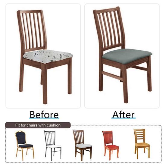 Chair Cover for Chairs Fans Bedside Tables Buckets Elastic Fabric Regularly Fit DIY Multi-Use Protector Washable Reusable Chair Seat Pad Sleeve