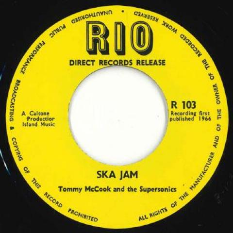 7-дюймовая пластинка TOMMY MCCOOK SUPERSONIC ВЬЕТНАМ Ska Jam Самый жесткий R103 R109 Рио Великобритания 1966 Ямайка Регги Ска Даб