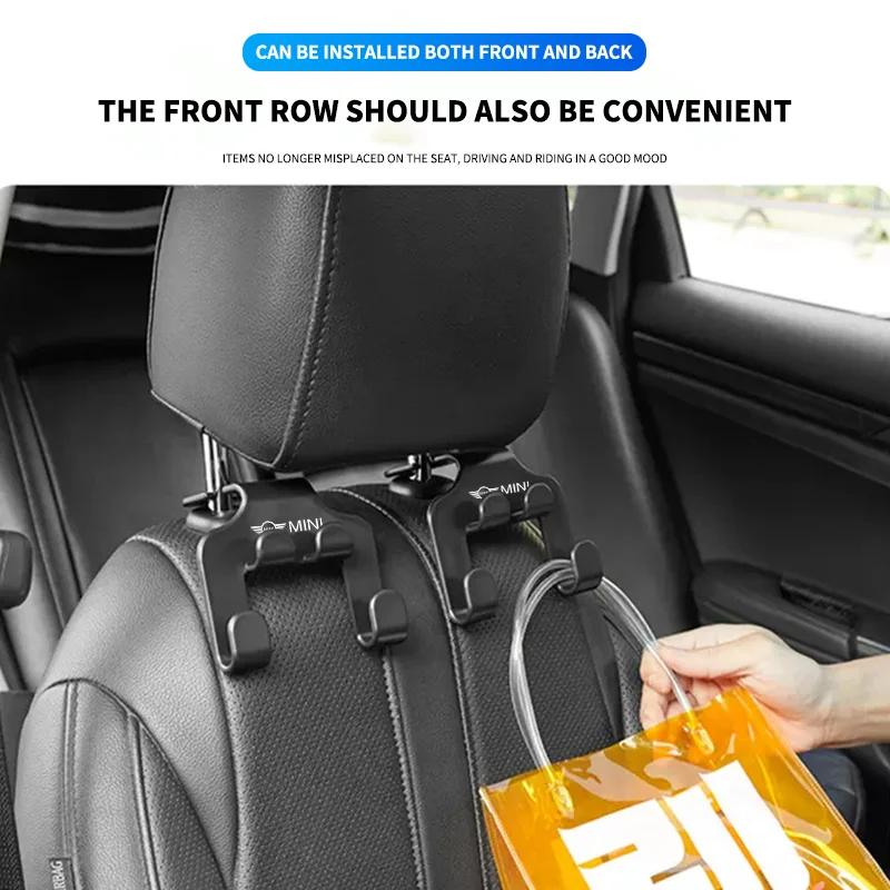 1/2pcs Car Seat Headrest Hook 4 Pack Hanger Storage Organizer For BMW Mini Cooper R56 R50 R53 F56 R60 2011 2012 2013 2018 2019