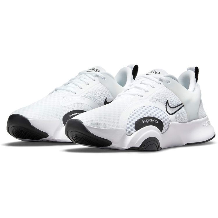 Nike Superrep Go 2 Амортизирующие Прочные Нескользящие Низкие Тренировочные Кроссовки Женские кроссовки Белый Черный CZ0612-100