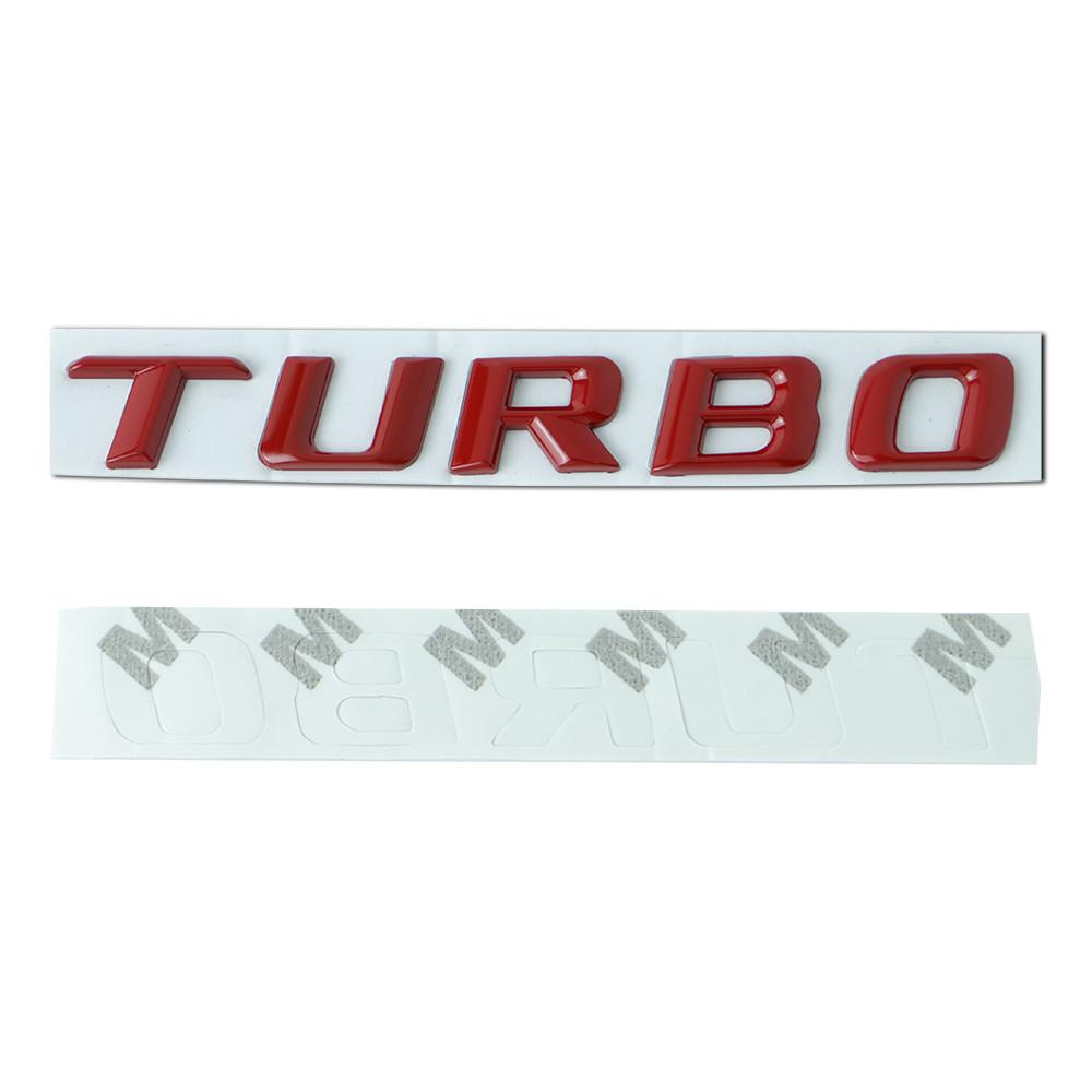 Эмблема Turbo Наклейка на автомобиль 3D Металлическая эмблема Turbo Наклейки для C63 E300L Боковая наклейка на крыло Стайлинг автомобиля Рефитинг Наклейка