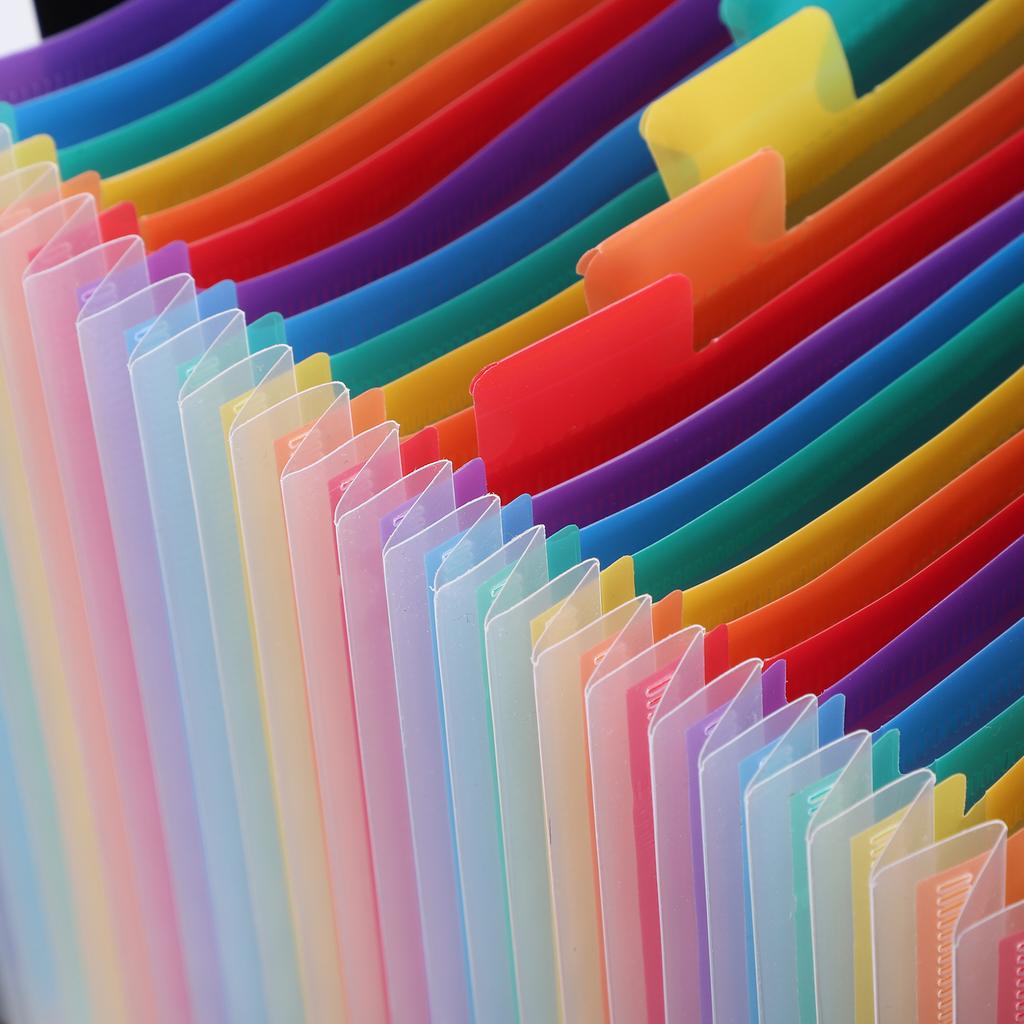 Выдвижная папка, портативный 24-слойный расширяющийся органайзер-гармошка, школьные принадлежности