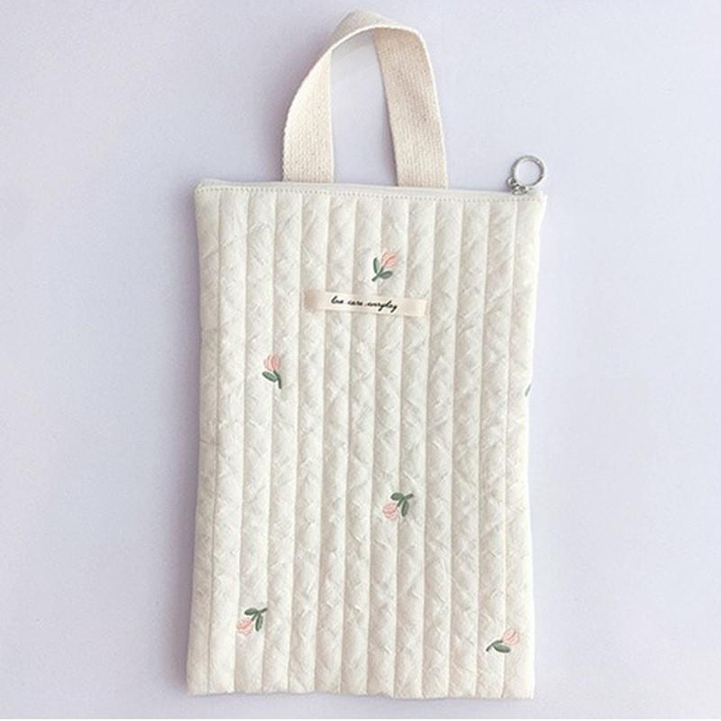 Quilted Mommy Bag Diaper Nappy Bag Baby Stuff Organizer Mini Handbags Caddy Storage Bag for Mom Cute Bear Babies Accessories