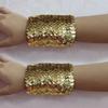 1 Pair Women Girls Shiny Sequins Bracelets Stretchy Sparkling Bracelet Cuffs Cosplay Dance Party Props
