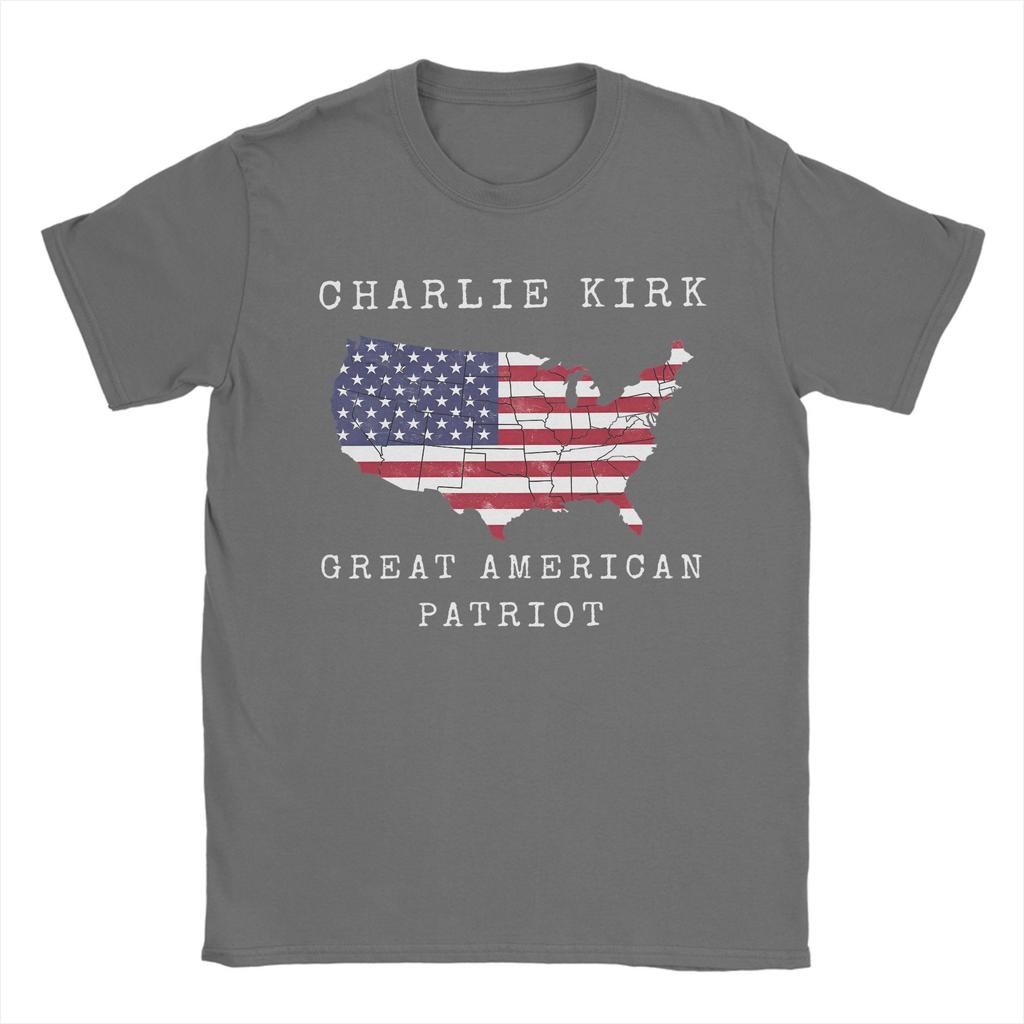 Oversized T Shirt Summer Charlie Kirk Novelty T-Shirts  Cotton Tshirt for Men's Y2K Classic Pattern Short Sleeve Clothes