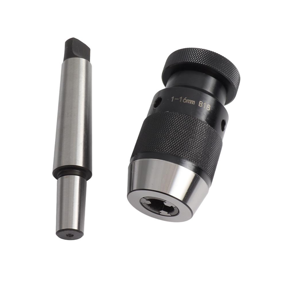 MT3-B18 Taper Arbor Lathe Chuck 1-16mm Capacity Drill Press Chuck Drilling Machines