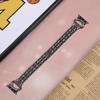 Watch Band for Apple Watch Series 10 42mm/9 8 7 41mm/SE (2023) SE (2022) SE 6 5 4 40mm/3 2 1 38mm Stainless Steel Rhinestone Decor 5-Bead Strap
