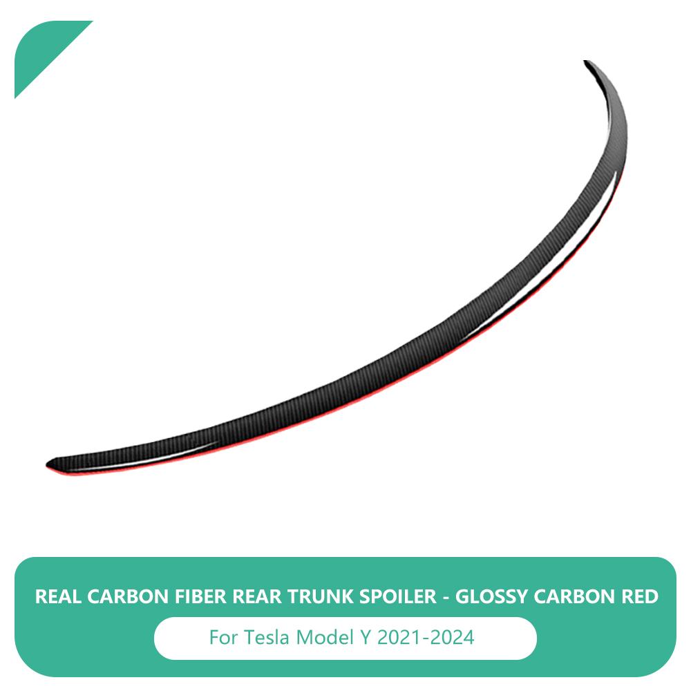 Real Carbon Fiber Rear Trunk Spoiler For Tesla Model 3/Model Y 2017-2023 For Model 3 Highland 2024 Lip Wing Car Accessories