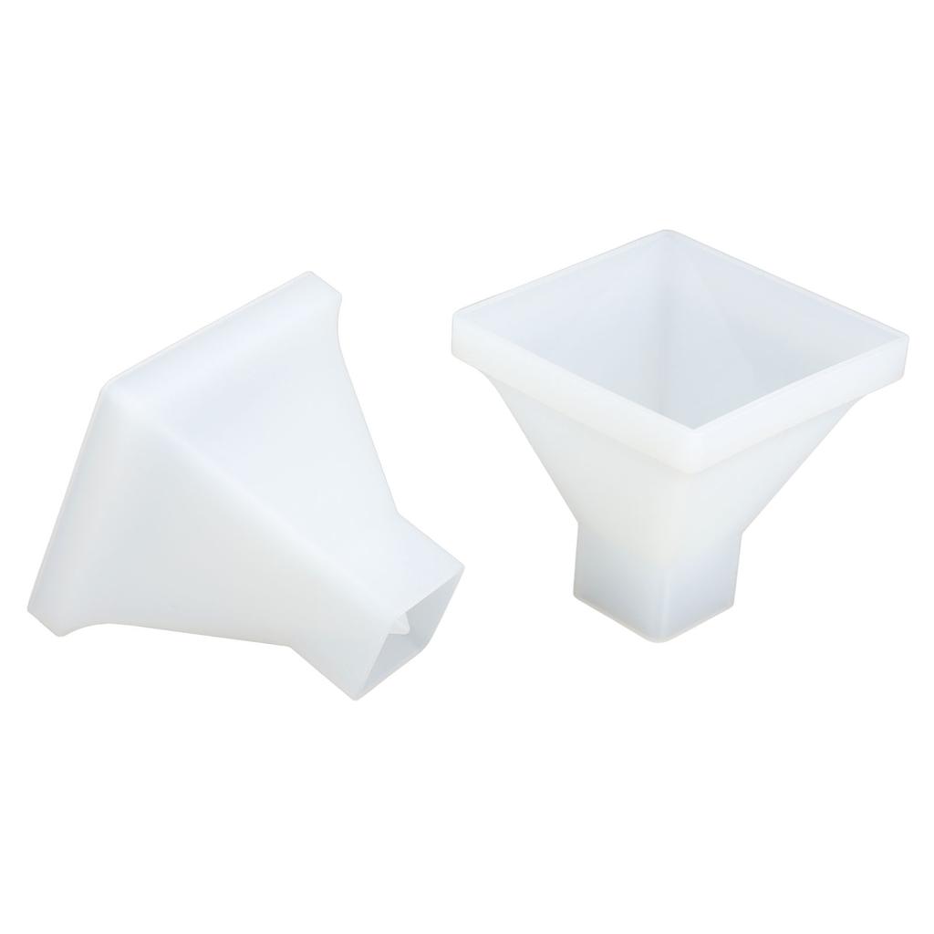 2 шт. Формы-пирамиды DIY Кристальная эпоксидная форма Большая пирамида Силиконовая ручная работа Эпоксидная смола Форма Домашнее украшение