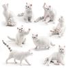 1pc Mini Realistic Cat Figurine Set Cute Orange Tabby British Shorthair Toy Kittens for Kids Decoration Resin Decorative Ornaments