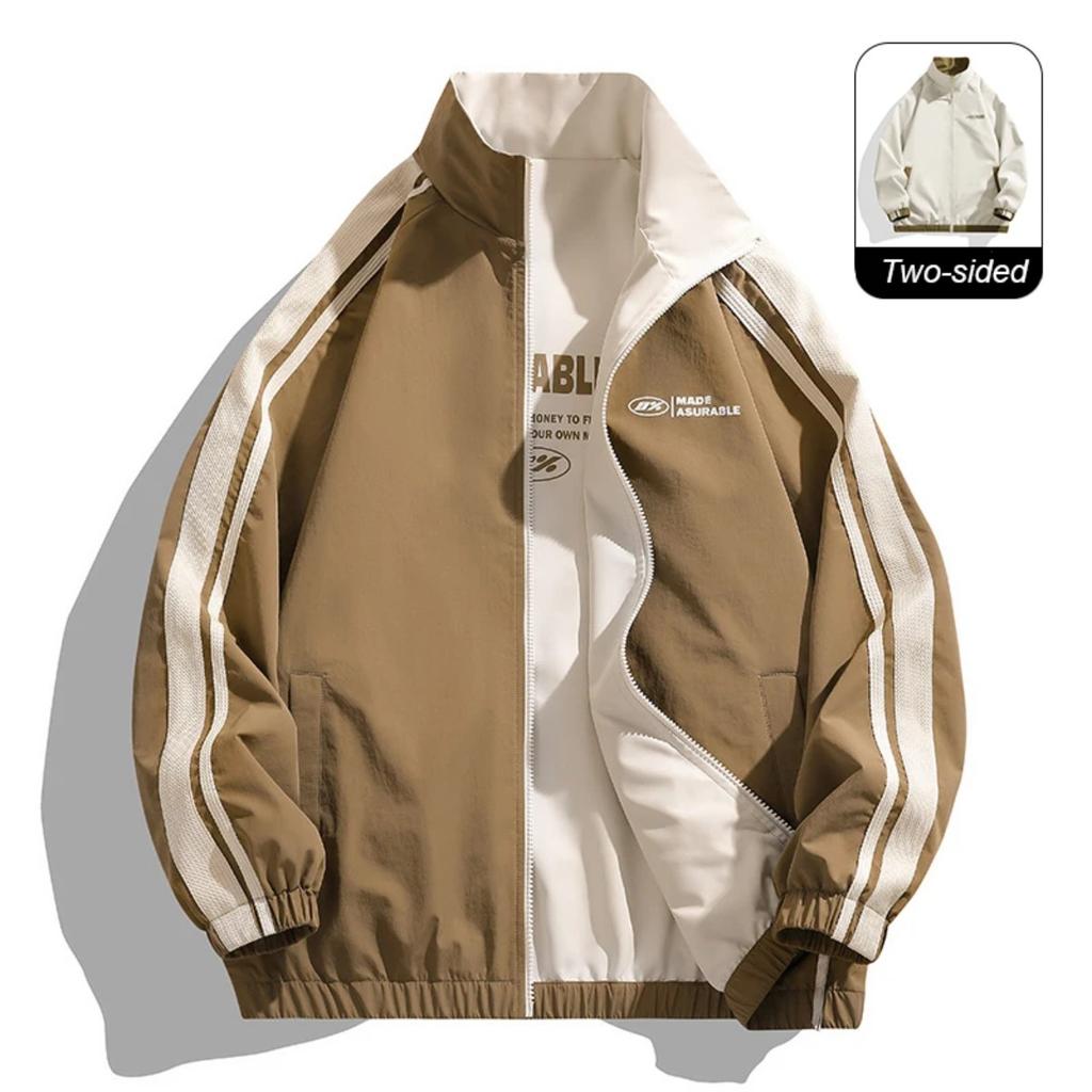 Унисекс Двусторонняя Куртка для Активного Отдыха с Ветрозащитными и Брызгозащитными Свойствами