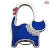 Cat Shape Folding Handbag Hook Holder Purse Hanger Table Edge Hanging Hooks