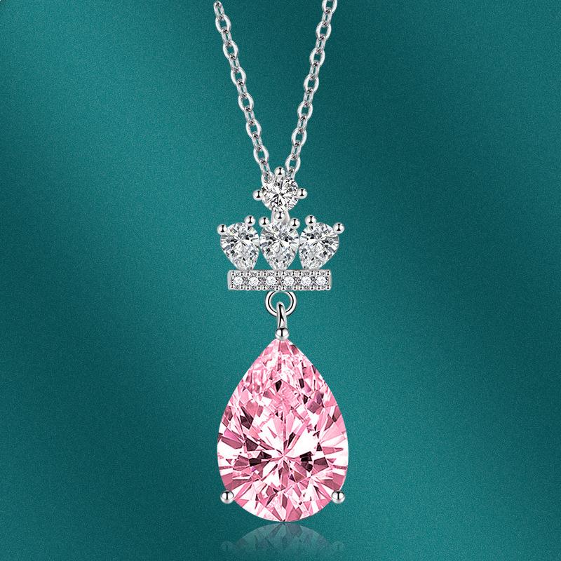 BELLA BOX Ожерелье с подвеской в ​​форме капли в форме груши, модные ювелирные изделия для свадьбы и помолвки, многоцветные