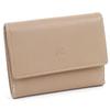 Бумажник двойного сложения с тиснением, чтобы царапины были менее заметны PH0537 Песочный шов 52915 [Kitamura] Бежевый/Слоновая кость
