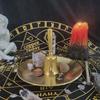Пентаграмма Алтарный Ритуальный Держатель для Сжигания Тарелка 14 см Нержавеющая Сталь Горящая Плоская Чаша Многоцелевой Прочный Подсвечник