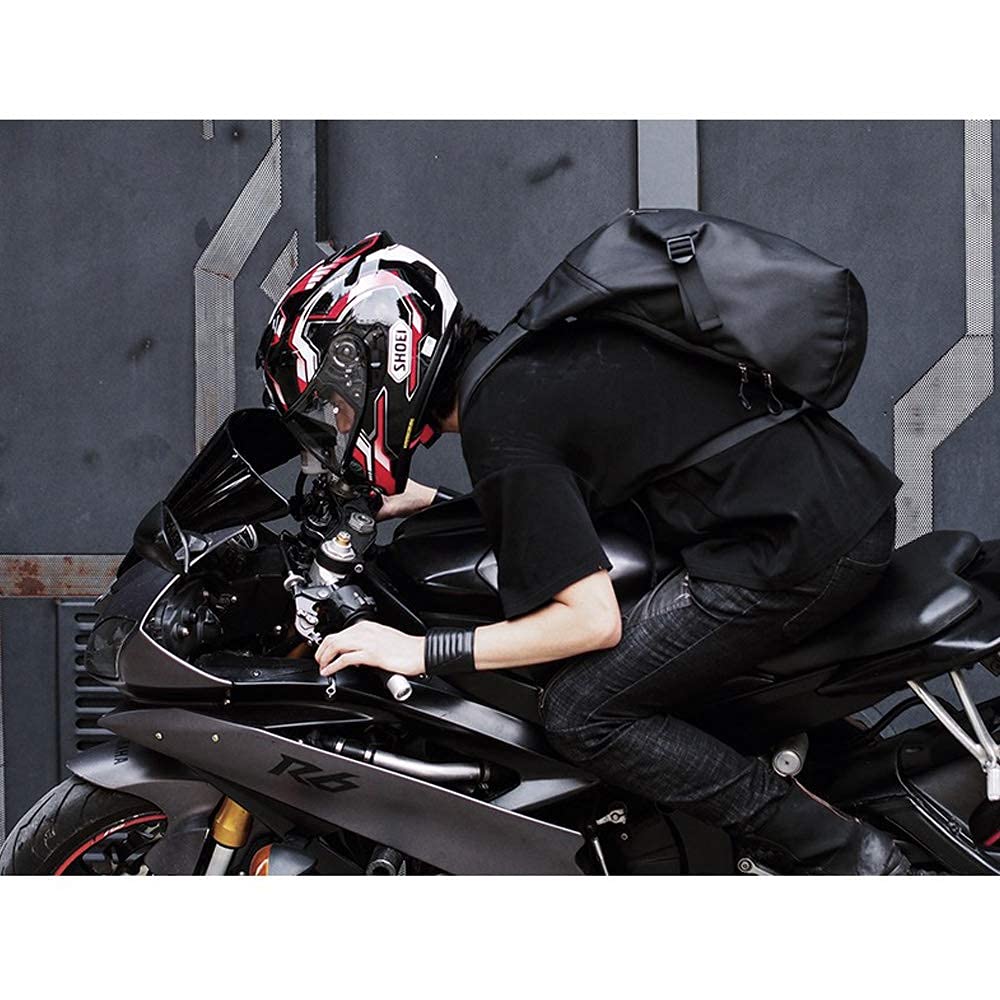ALECLOT Helmet Motorcycle Large Motorcycle and Bag, Backpack, Capacity, Waterproof, Backpack/Daypack, Bicycle, Multifunctional, Camping, Touring,