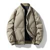 Winter New Cotton Jacket Men's Trendy Baseball Jersey Simple Versatile Stand-up Collar Cotton-padded Jacket