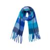 Autumn and Winter New Thickened Shawl Imitation Mohair Coarse Whiskers Colorful Plaid Scarf