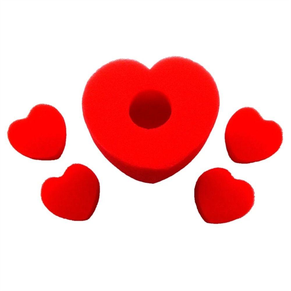 Close-up Stage Heart Love Magic Tools Magic Props Magic Sponge Ball Magic Trick Magic Red Sponge