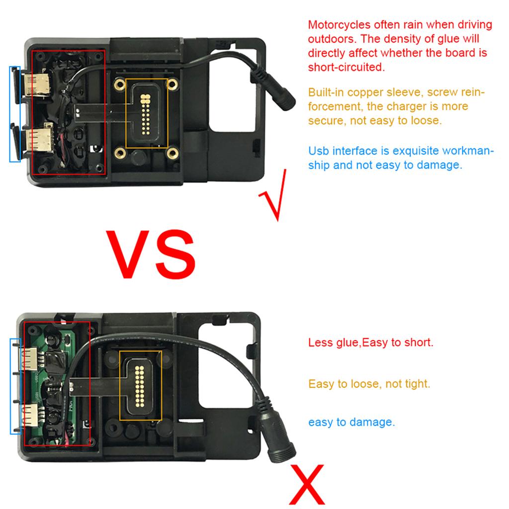 Аксессуары для навигационного кронштейна для мобильного телефона с USB-зарядным устройством для BMW R1200GS LC&Adventure S1000XR